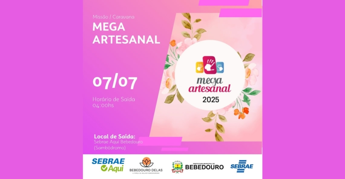 Inscrições abertas para Missão Mega Artesanal 2025