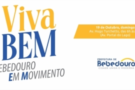 Prefeitura lança projeto Viva Bem “Bebedouro em Movimento” neste domingo (19/10)