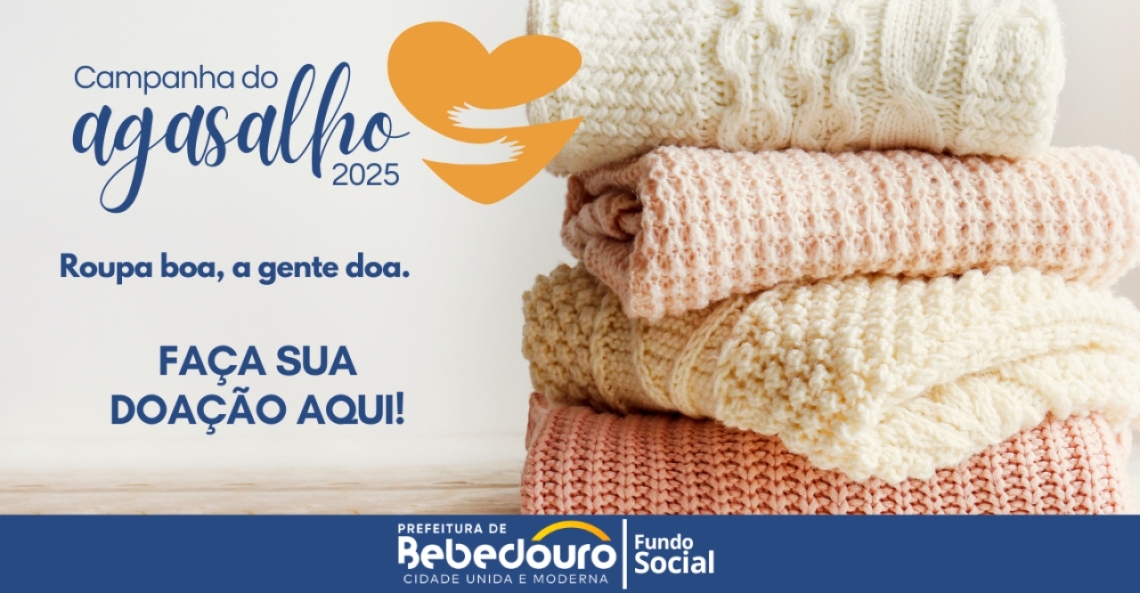 Campanha do Agasalho 2025 recebe doações nos pontos de arrecadação